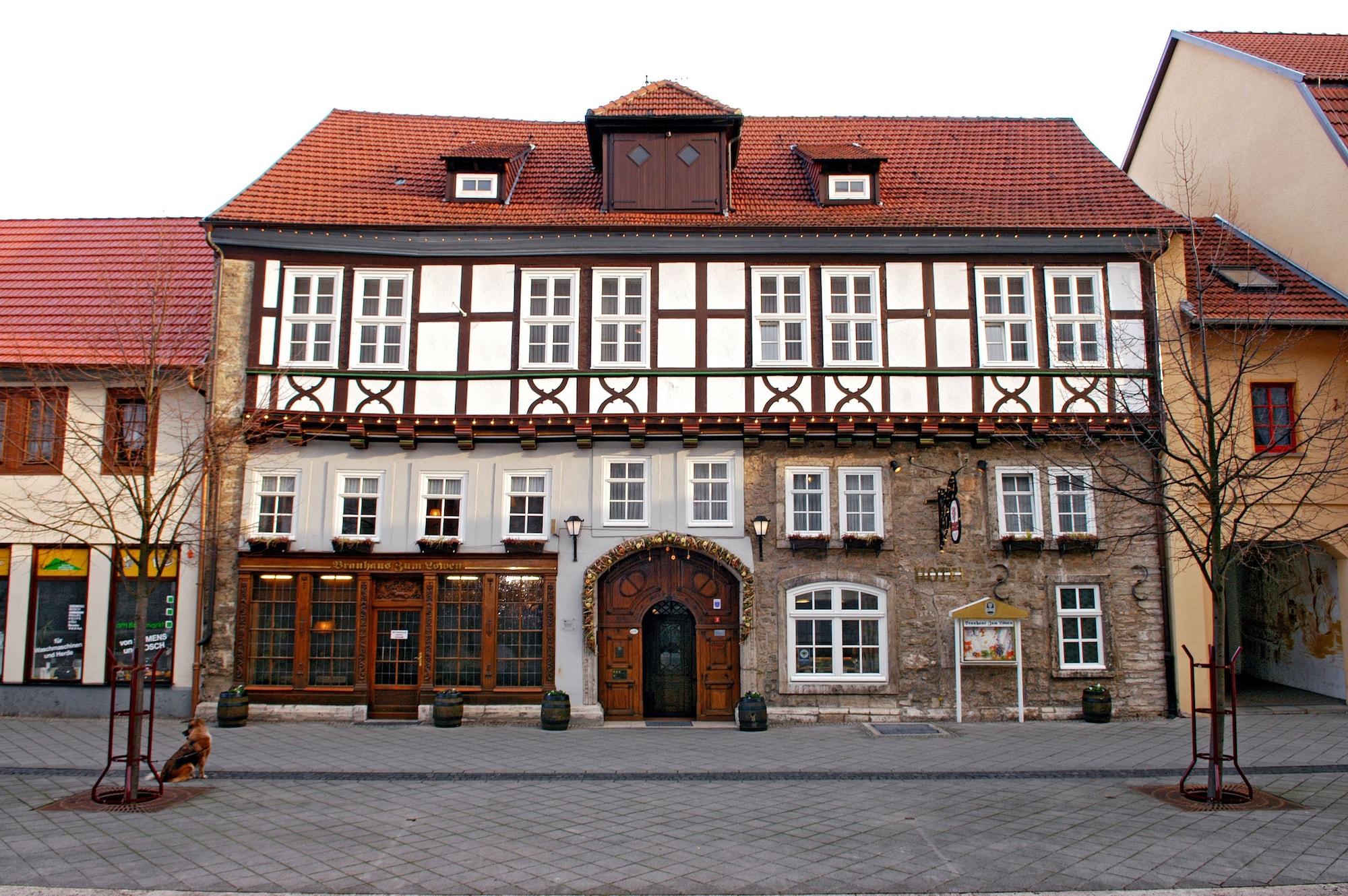 Hotel Brauhaus Zum Loewen Mühlhausen Esterno foto