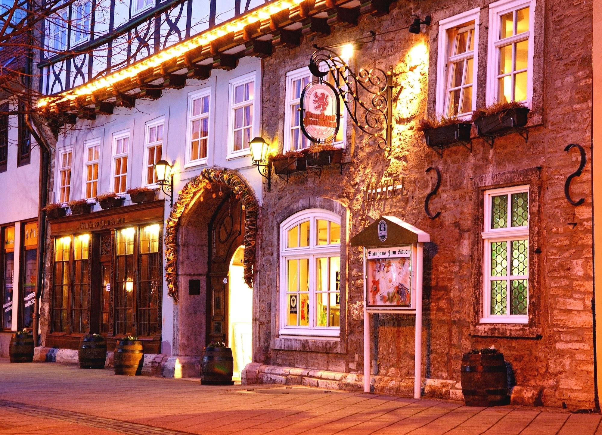 Hotel Brauhaus Zum Loewen Mühlhausen Esterno foto