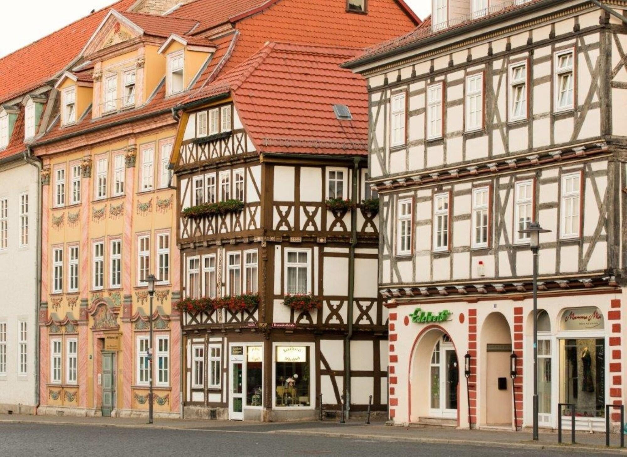 Hotel Brauhaus Zum Loewen Mühlhausen Esterno foto