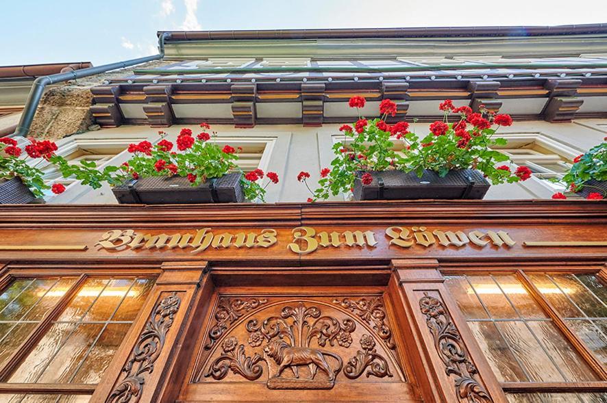 Hotel Brauhaus Zum Loewen Mühlhausen Esterno foto
