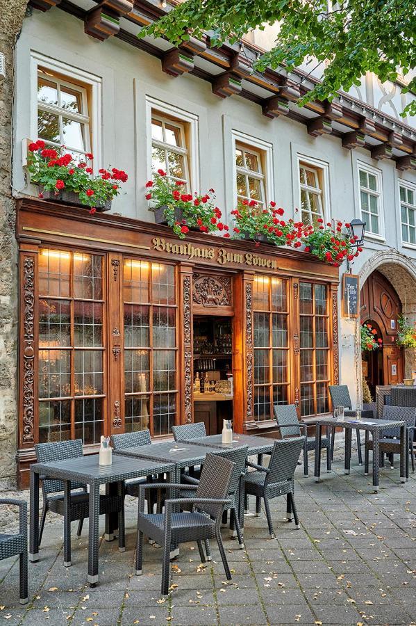 Hotel Brauhaus Zum Loewen Mühlhausen Esterno foto