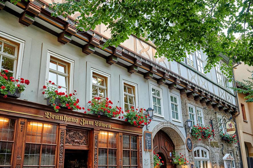 Hotel Brauhaus Zum Loewen Mühlhausen Esterno foto