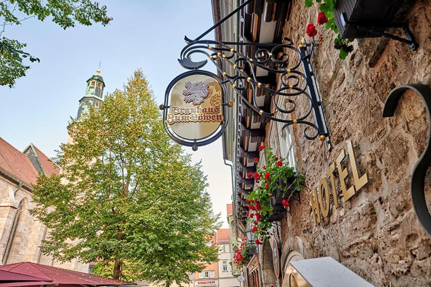 Hotel Brauhaus Zum Loewen Mühlhausen Esterno foto